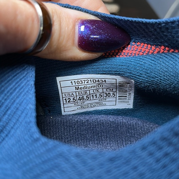 BROOKS Levitate StealthFit GTS 5 Mens Wide Running Casual Comfy Navy Blue Orange - Picture 7 of 9